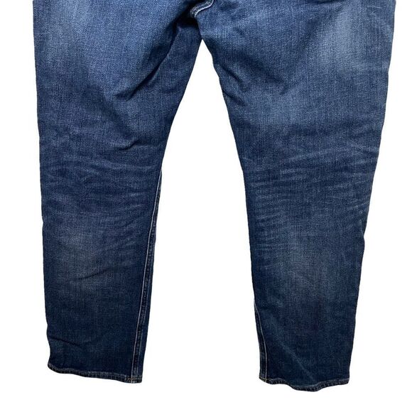 Express Stretch Soft Cotton Blend Slim Straight Blue medium Wash Jeans 38 x 30 - Picture 7 of 12